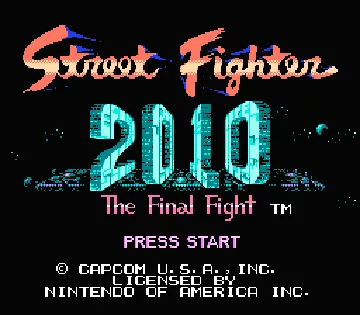 Street Fighter 2010 - The Final Fight (USA) screen shot title